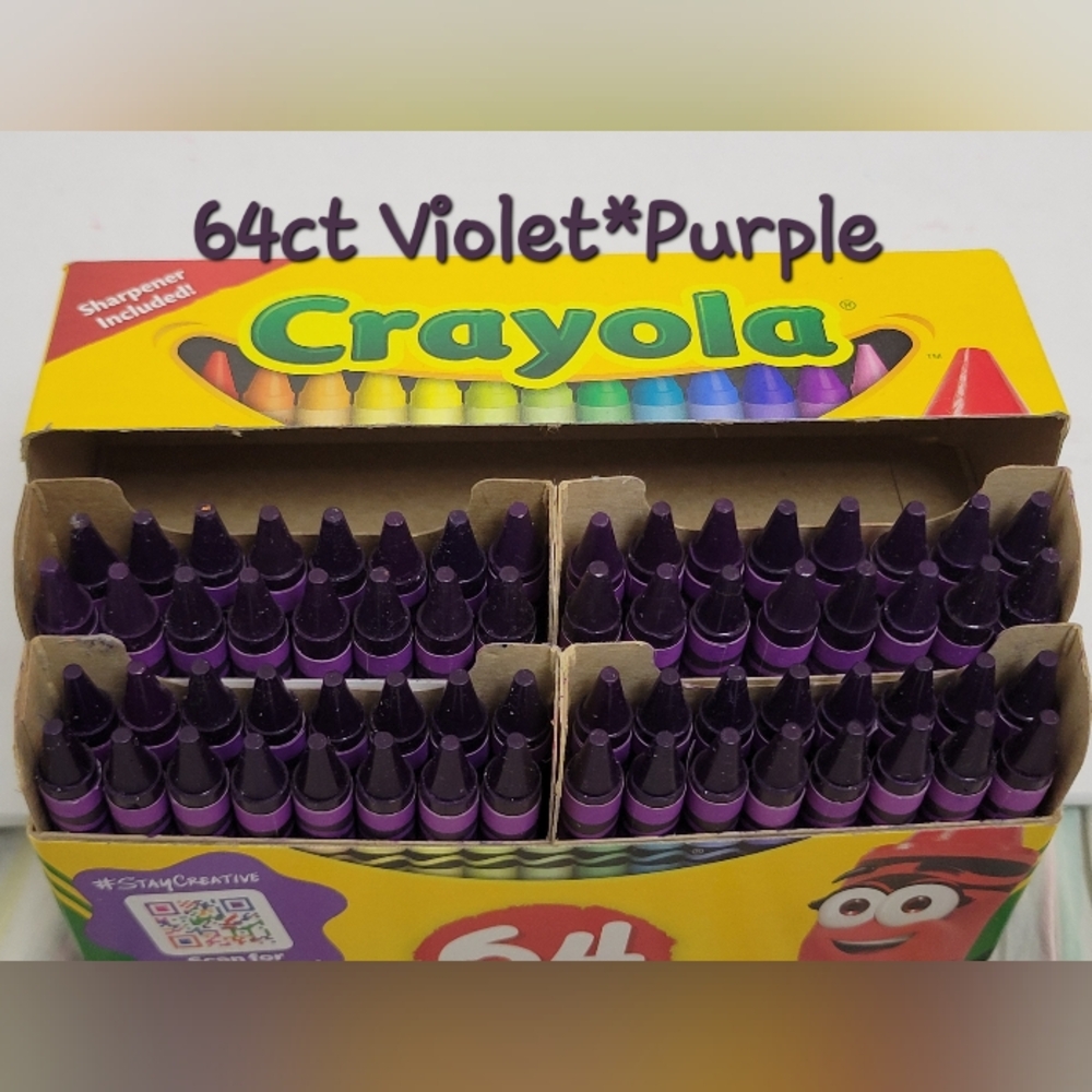 (64)Crayola Crayons (Purple) Single Color Bulk Lot